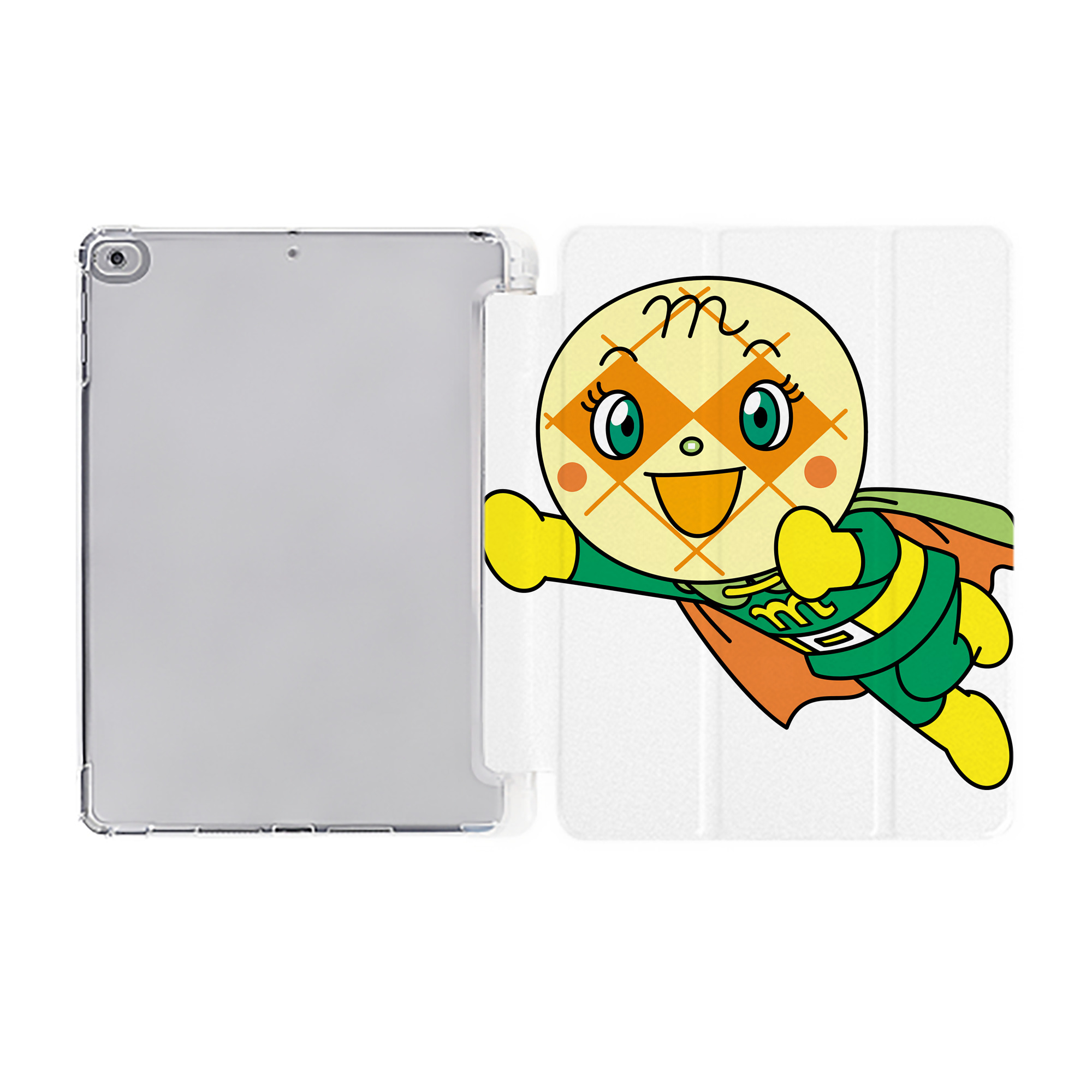 （画像用） アンパンマン Anpanman IPad ケース ペン収納付き 三つ折りスタンド PUレザー×シリコン 対応機種9.5/10.5/10.9インチ